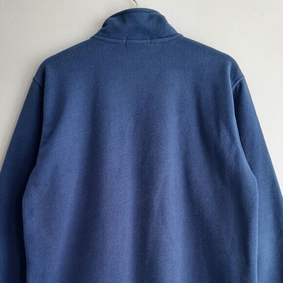 NAUTICA / Half-Zip Fleece Comfy Pullover Sweatshirt Blue Men's Sz M - Picture 6 of 9